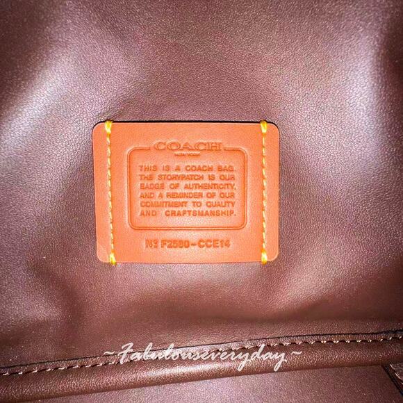 Coach Hadley Mini Crossbody Bag With Cow Print And Tassel CCE14 NWT - Picture 8 of 10